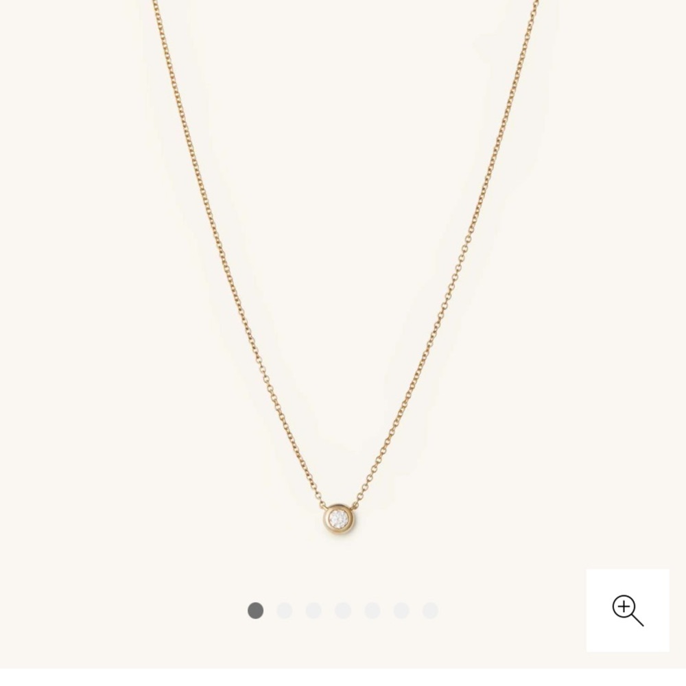 Mejuri 14k Gold Diamond Necklace